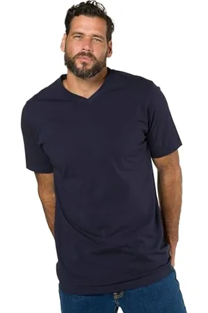JP 1880 Herren große Größen Übergrößen Menswear L-8XL T-Shirt, Basic, V-Ausschnitt, bis 8XL 3XL 702415750-3XL