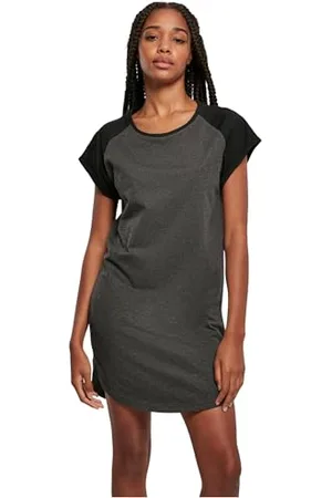 Urban classics Damen Ladies Contrast Raglan Tee Casual Dress, , 3XL EU