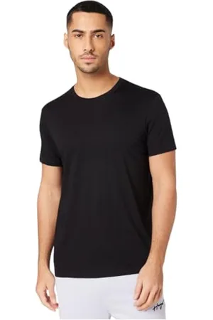 Armani Exchange Herren Pima Small Logo T-Shirt, Schwarz, M
