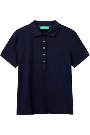 Benetton Damen Maglia Polo M/M 3tqjd300w Polohemd, , Large