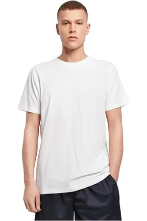 Build Your Brand Mens BY133-Back Seam Tee T-Shirt, White, XXL