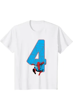 Marvel Kinder Spider-Man 4 Geburtstag T-Shirt