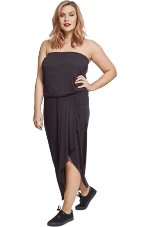 Urban classics Damen Ladies Viscose Bandeau Dress Kleid, , S EU