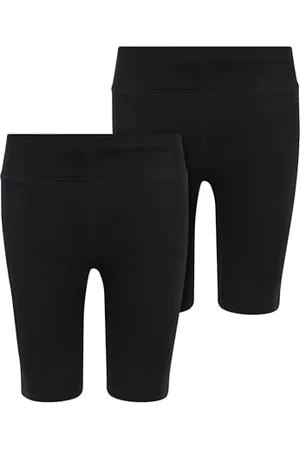 Urban classics Mädchen Shorts Girls High Waist Cycle Shorts 2-Pack, 2er Pack Radlerhose für Mädchen, High Waist, , 146/152