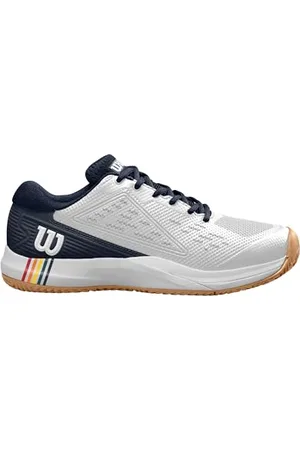 Wilson Herren Rush PRO ACE Clay Tennisschuh, White/Navy Blazer / Gum1a, 48 EU