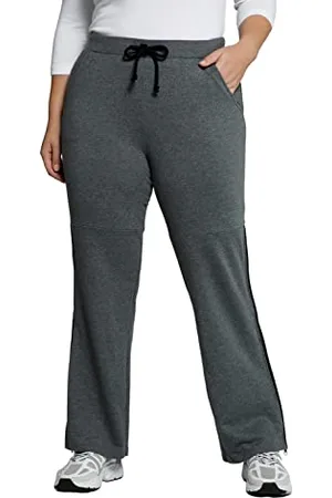 Ulla Popken Damen, große Größen, Jogginghose Kontrastpiping am zipper