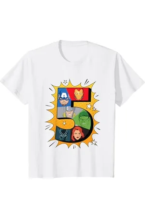 Marvel Kinder Comics 5 Geburtstag T-Shirt