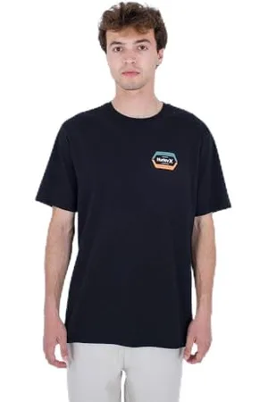 Hurley Herren Evd Split Ss T-Shirt, Schwarz/Erika, XXL