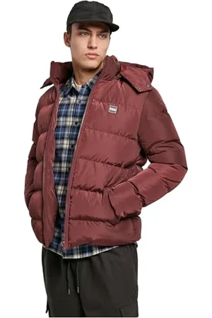Urban classics Herren Hooded Puffer Jacket with Quilted Interior Jacke, , XXL