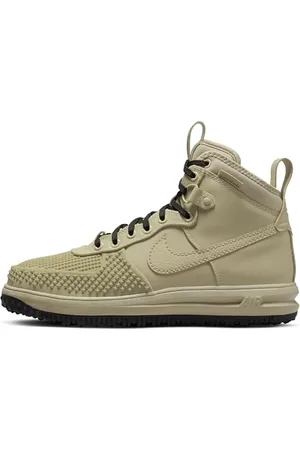 Nike Herren Lunar Force 1 Duck Basketballschuh, Limestone/Black, 37.5 EU