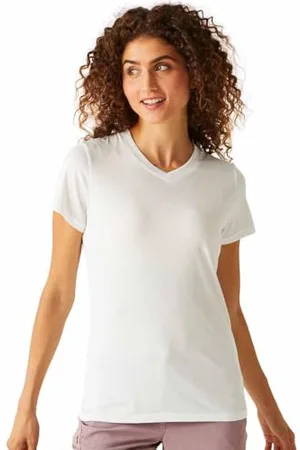 Regatta Damen Fingal V-Ausschnitt T-Shirt, , 38