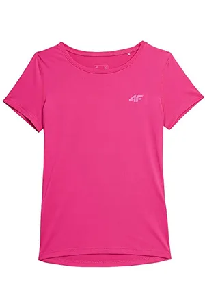 4F Damen T-Shirt F261 Tshirt FNK, Pink, Large