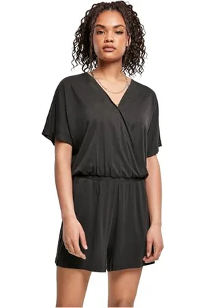 Urban classics Damen TB4370-Ladies Short Modal Jumpsuit T-Shirt, , XL