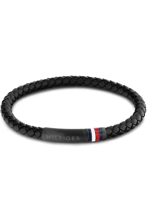 Tommy Hilfiger Jewelry Armband für Herren aus Leder Schwarz - 2790403