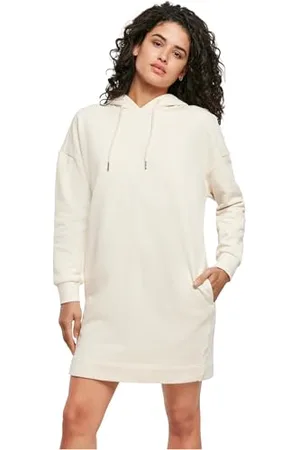 Urban classics Damen Ladies Organic Oversized Terry Hoody Dress Kleid, , XXL
