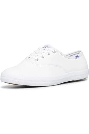 Keds Damen Champion Canvas Lace Up Sneaker, White, 36.5 EU Weit