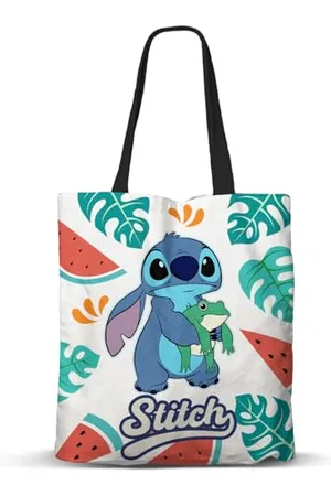 Disney Lilo und Stitch Frog-FAN Shopping Einkaufstasche, Mehrfarbig, 33 x 40 cm