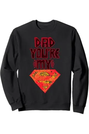 DC Comics Originals WB Superman DC Logo Graffiti Vatertag Der beste Vater Sweatshirt