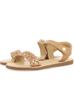 Gioseppo Damen Lemington Flache Sandale, Gold, 32 EU