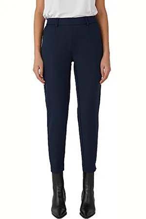 Object Damen Objlisa Slim Pant Noos Hose, Blau, 44 EU