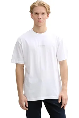 TOM TAILOR T-Shirt mit Foto-Print, Bright Ibiza Blue, M