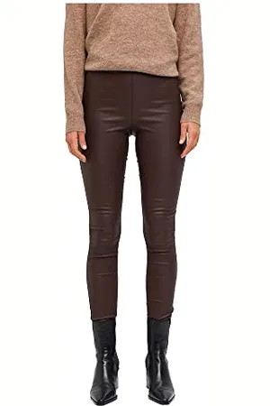 Object Damen Objbelle Mw Coated Noos Leggings, , 34 EU