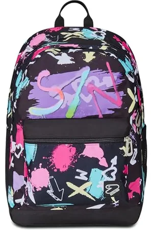 7 for all Mankind Wende-Rucksack, Schulranzen für Mädchen und Jungen, Tornister Schule Gymnasium Sport Freizeit, mit Flaschenfach, Laptopfach, mit Kopfhörern, gepolstert, extra Tasche