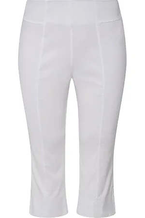 Ulla Popken Damen Bengalin-Capri Freizeithose, , 46