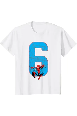 Marvel Kinder Spider-Man 6 Geburtstag T-Shirt