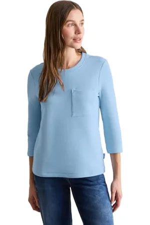 CECIL Kurzes Strukturshirt