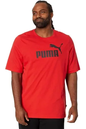 PUMA Herren Essentials Logo (Available in Big & Tall) T-Shirt, Rot, 4X-Groß