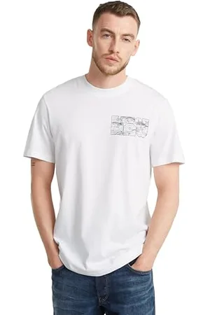 G-Star Herren Topography Chest Graphic Slim T-Shirt, , L