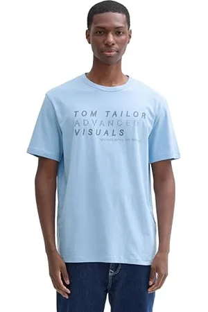 TOM TAILOR Herren T-Shirt aus Baumwolle mit Print, , M