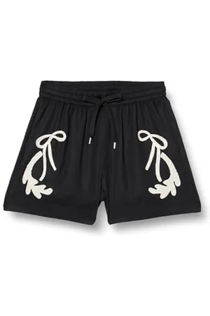 Pinko Damen Stargate Satin Stickerei Shorts, , L