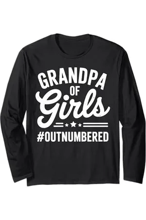 Family 365 Lustiges Geschenk für Opa mit Aufschrift "Grandpa Of Girls Outnumbered" Langarmshirt