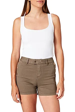 Morgan Damen Snaps métal Bande côté Lurex 211-SHEPIT Klassische Shorts, Thymian, 42