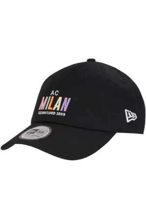 AC Milan Unisex Cappellino 9twenty New Era X Ac Milan Wordmark Con Scritta Offizielles Produkt, , Taglia unica-XXS