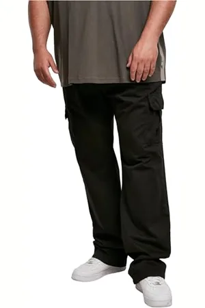 Urban classics Herren TB4705-Straight Leg Cargo Pants Hose, Black, 42