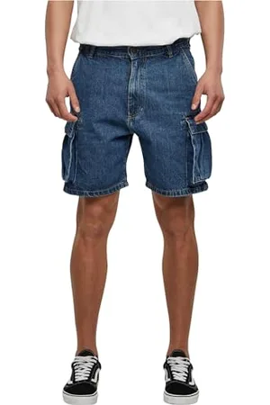 Urban classics Herren TB4947-Organic Denim Cargo Shorts Cargos, , 30