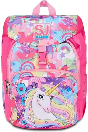 7 for all Mankind SJ Gang Primino Schulrucksack, , Unibraid, EIN Fach, Rucksack für Schule und Freizeit, Grundschule, Mädchen, , Taglia Unica, Rucksack