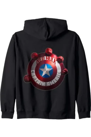 Marvel Captain America Shield Red Hulk Brave New World Kapuzenjacke