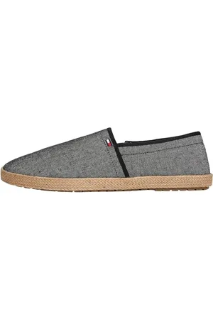 Tommy Hilfiger Herren Espadrilles Chambray mit Logo, (Black), 46
