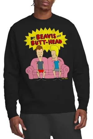 Beavis and Butthead Unisex Couch Logo Og Crew Sweatshirt, , M