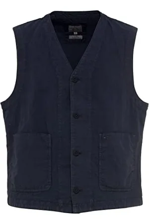Camel Active Herren Casual Weste aus einem Baumwoll-Leinenmix menswear-52