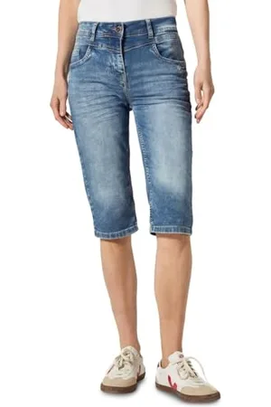 CECIL Style Toronto Shorts STRAIGHTMid Blue 15 34