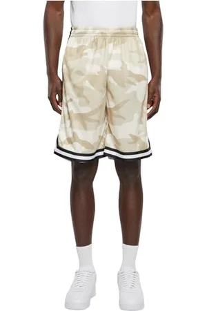 Urban classics Herren Mesh AOP Shorts, Oversized AOP Shorts für Männer, in Knielänge, Mid-Rise-Schnitt, , XL