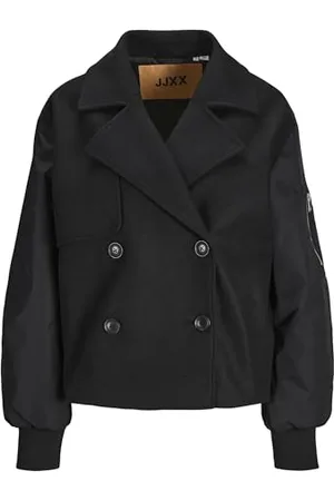 JACK & JONES JACK&JONES Damen JXHARPER Mix Biker Jacket OTW Jacke, Black, S