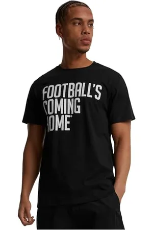 Merchcode Herren Mc874-footballs Coming Home Logo Tee T-Shirt, , XL EU