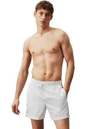 Calvin Klein Herren Badeshorts Medium Drawstring Mittellang, , S