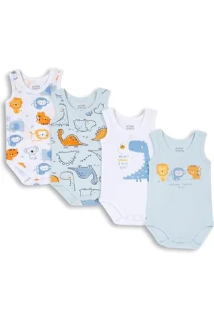 chicco Set ärmellos Bodys aus Baumwolle, Body Baby - Unisex, , 1 mes